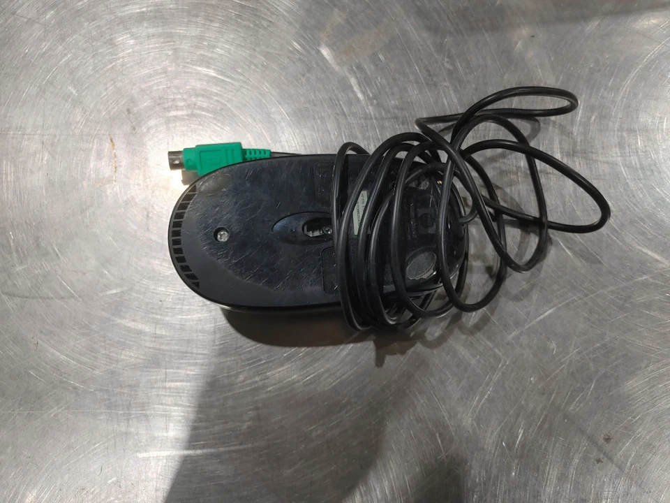 HP PS/2 Corded Office Mouse MOBJKO Black Tested Working - Fair - Image 2 of 2