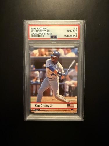 1993 Fax Pax - Ken Griffey Jr #2 PSA 10