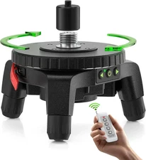 Electric Rotating Base for Laser Level – Remote Control, Dual-Speed 0.088°/S Fin