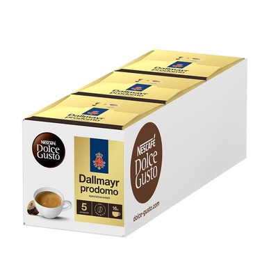 NESCAFÉ Dolce Gusto Dallmayr Prodomo 3er Pack (3 x 16 Kapseln) Kaffeekapseln