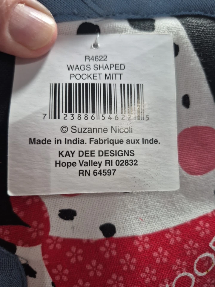 Kay Dee Perro Bache Bolsillo Guante Patrón Nuevo con Etiquetas Foto 4 de 4