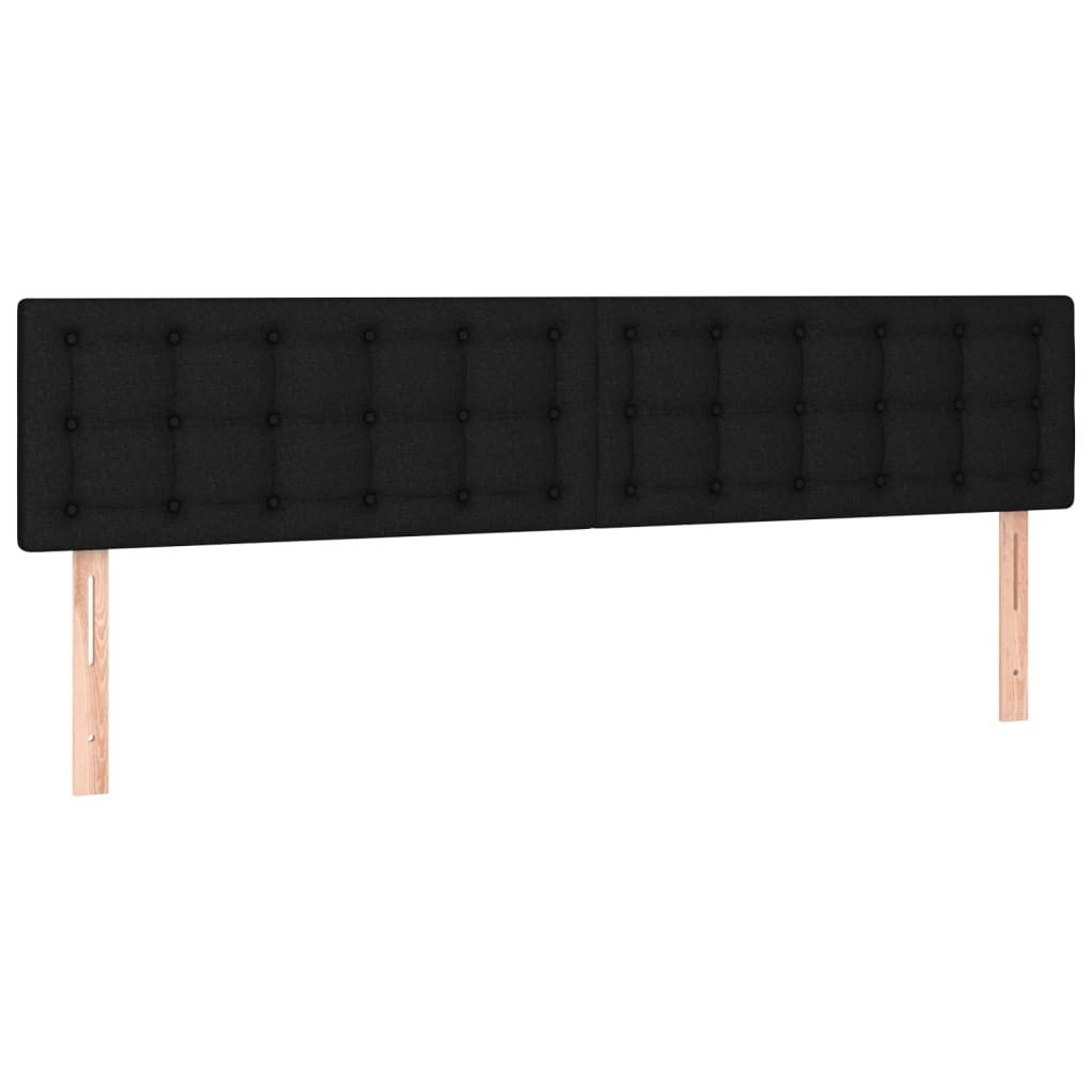 Testiera vidaXL 2 pz Nera in Tessuto 80x5x78/88 cm foto 4