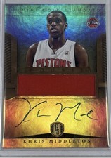 2012-13 PANINI GOLD STANDARD KHRIS MIDDLETON #272 ROOKIE PATCH AUTO ON CARD. rookie card picture