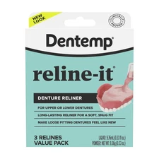 Denture Reline Kit Value Pack - Advanced Formula Reline It Denture Reliner - Den