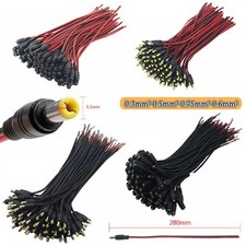DC Power Socket Plug Cable Male Female Connector Wire 12V For CCTV LED 5.5x2.1mm