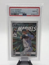 PSA 10 GEM (RC) Paul Skenes Diamond Marvels 2024 Panini Donruss #8 Pitts Pirates