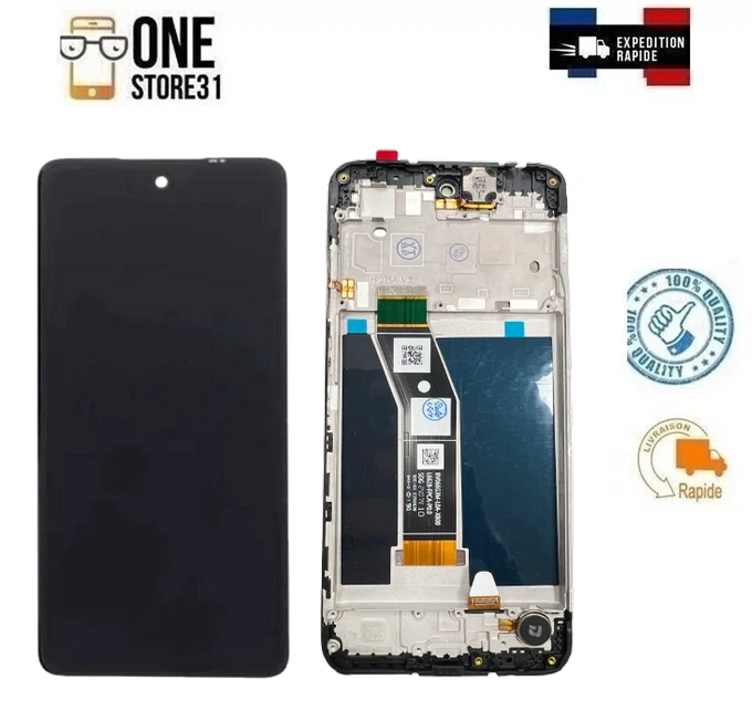 ORIGINAL Ecran LCD Complet avec chassis Pour Motorola Moto G24