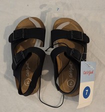 Cat And Jack Toddler Black Reagan Sandal Size 7 NWT
