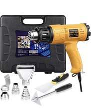 SEEKONE Heavy Duty Heat Gun 1800W Hot Air Gun Kit With Carry Case 4 Nozzles