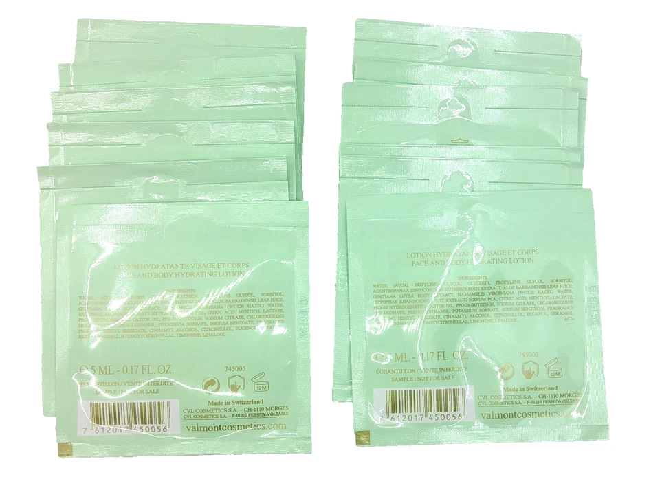 Valmont Cosmetics Priming With A Hydrating Fluid Sample 5 ml [12-Pack] *New AUTH - Image 2 of 2