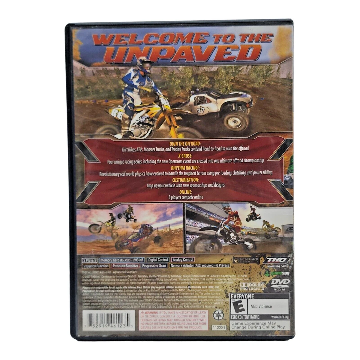 Jogo MX vs ATV Untamed ps2 ( Corrida ) play 2