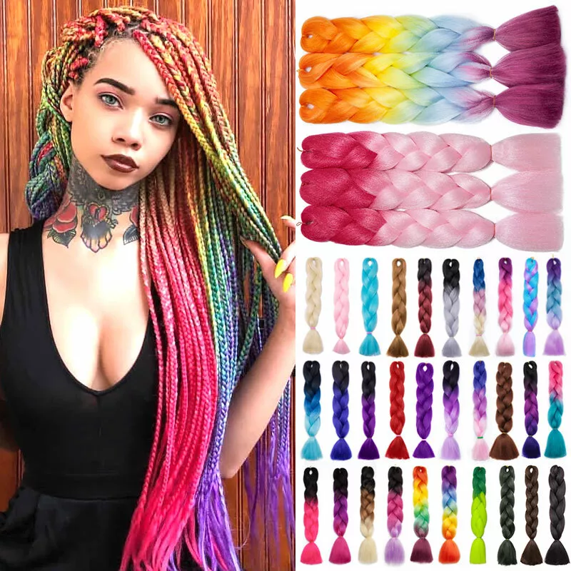 Jumbo Braiding Hair Extensions Cornrow Braids Hair For Women Dreadlocks  Twist