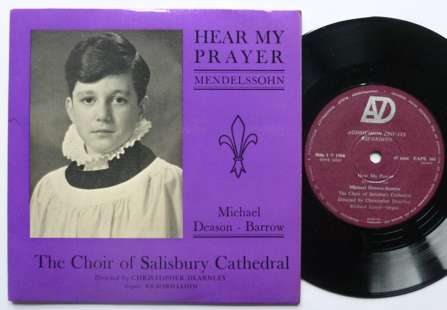 Michael Deason-Barrow Hear My Prayer EP Audio Vision EAPR366 EX/EX 1966 picture