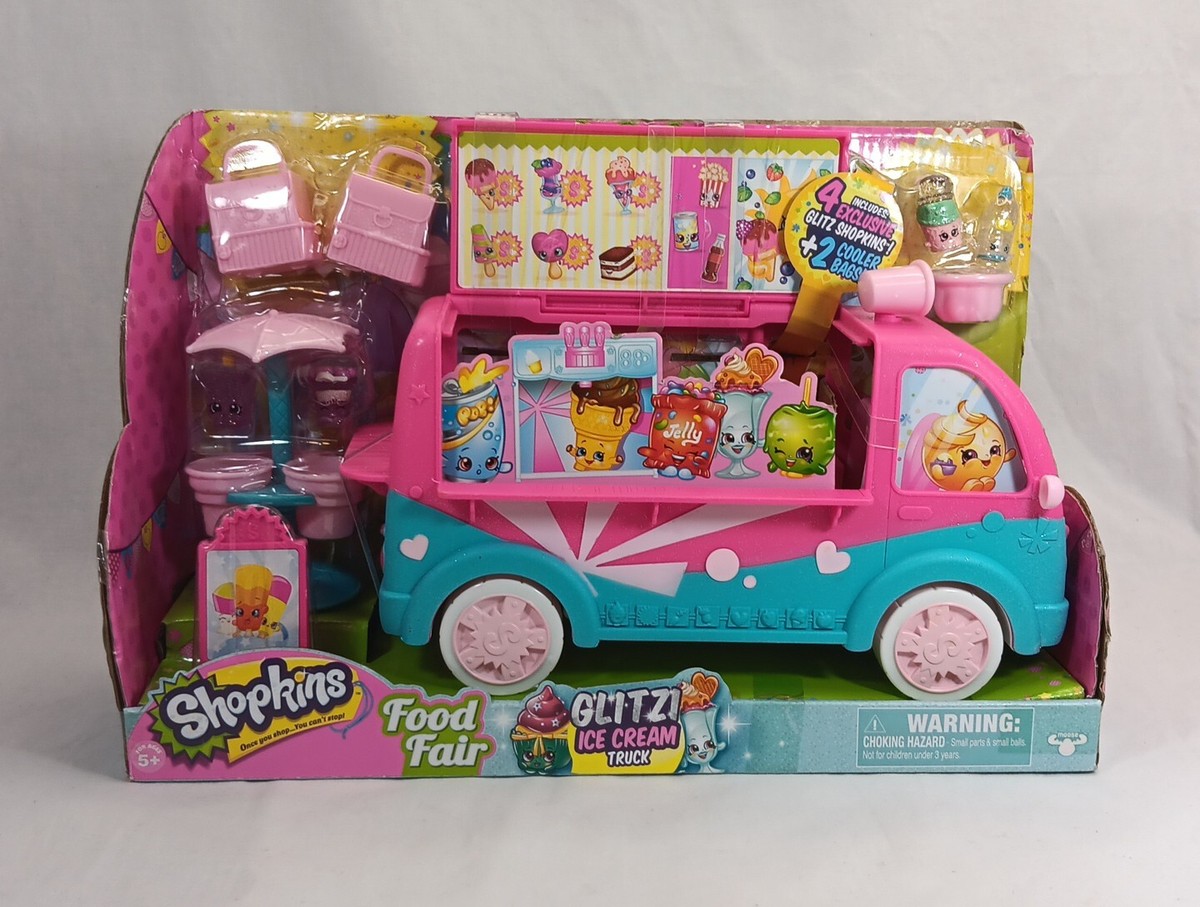 Glitzi Shopkins Food Truck Shopkins GLITZI Ice Cream Truck Food