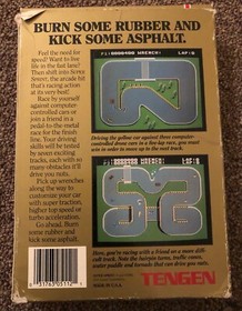 NES Super Sprint Game Box Tested Working Cart Authentic