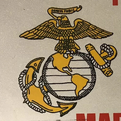 U.S. MARINE CORPS VETERAN license Plate USMC Marines Jarhead Devil
