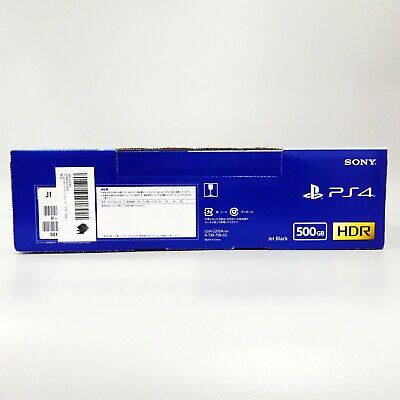 SONY PlayStation 4 Jet Black 500GB CUH-2200AB01 Slim Console Japan BRAND NEW