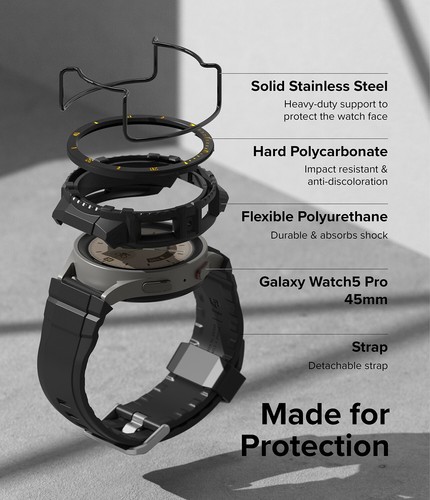 Ringke Fusion-X Guard (Wire O) for Galaxy Watch 5 Pro 45mm Rugged Case Band - 第 48/65 張圖片