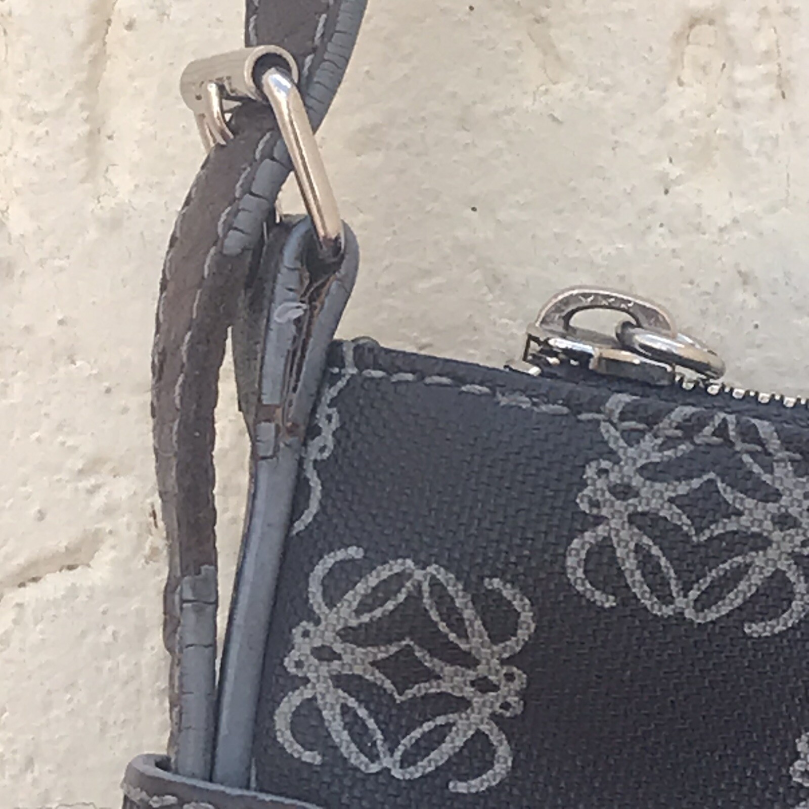 LOEWE Anagram Monogram Pattern Shoulder Leather C… - image 12