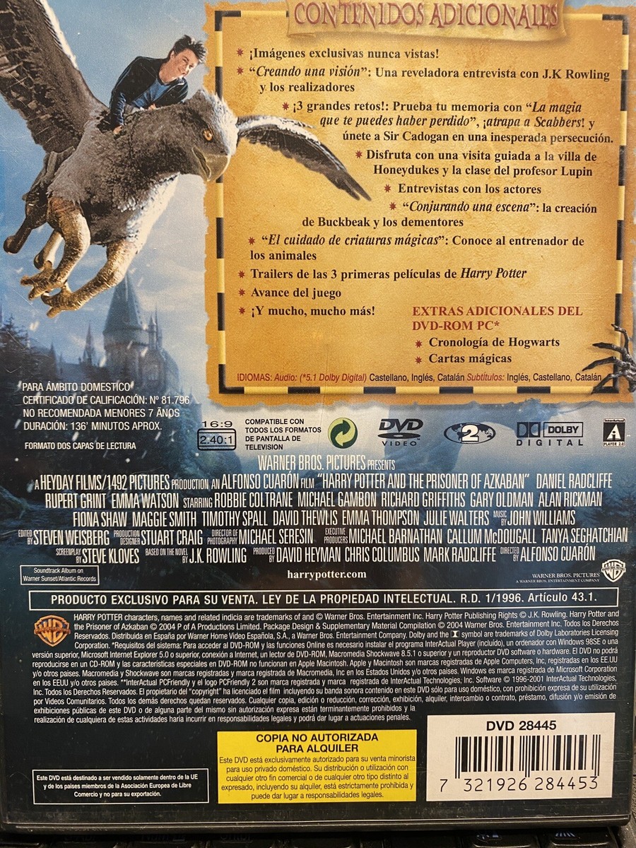 Harry Potter Y El Prisionero De Azkaban DVD for sale online | eBay
