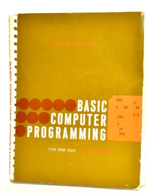 1964 IBM 1620 FORTRAN Basic Computer Programming Manual Book