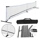 Portable 22FT  Pickleball Tennis Net For Outdoor Nylon Sports W/Carry Bag Metal