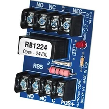 Altronix RB1224 Relay module (12vdc or 24vdc, 5amp/115vac/28v dc dpdt contact) (