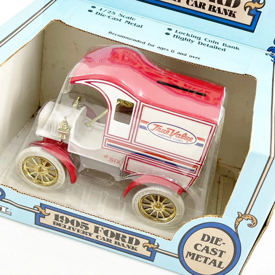 Banco de coche de entrega Ford ERTL 1905 1987 sellado de colección metal fundido a presión 1:25 valor real Foto 4 de 4