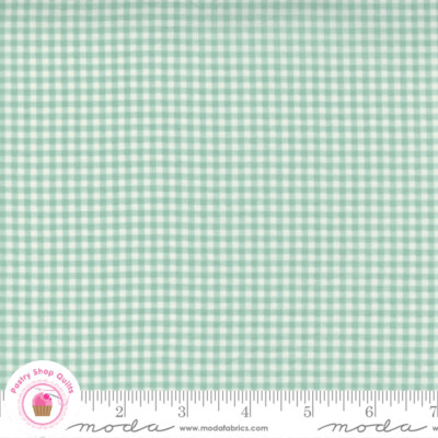 Moda SEASHORE DRIVE 37626 14 Mint Green Check SHERRI & CHELSI Quilt Fabric