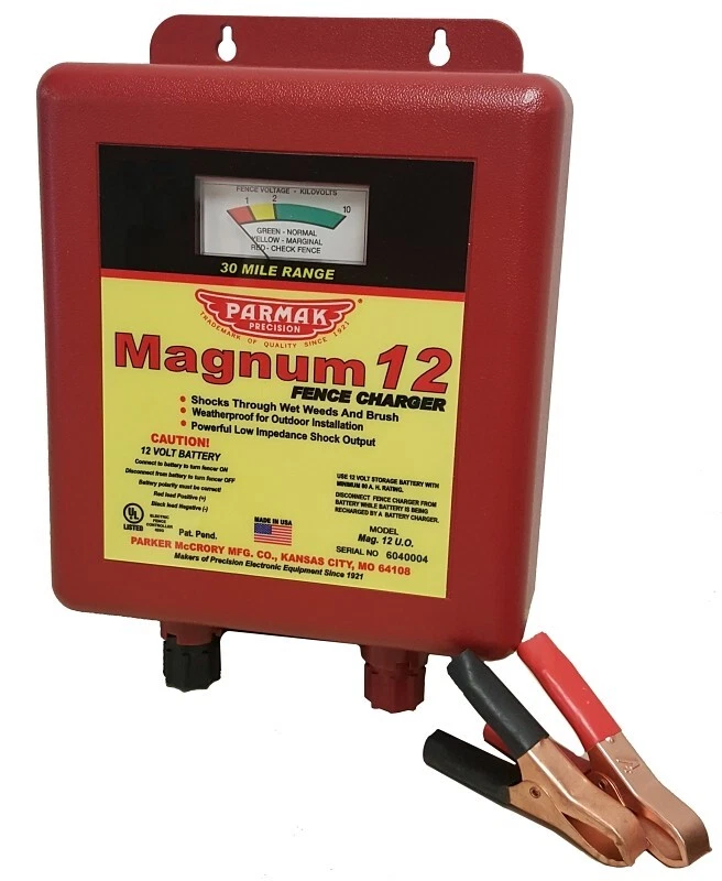 NEW Parmak MAG12-UO Magnum 30-Mile Electric Fence Charger Weatherproof