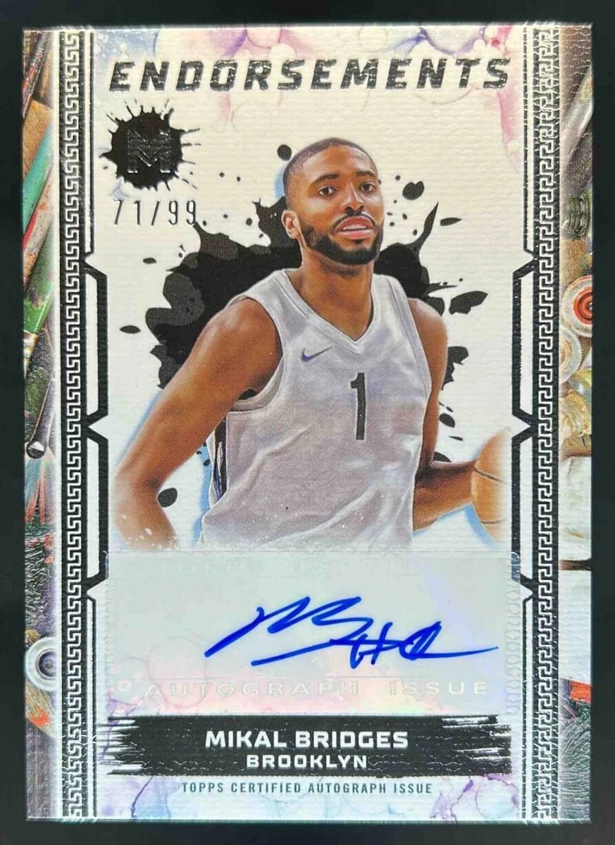 2023-24 Topps Motif Mikal Bridges Motif Endorsements Auto 