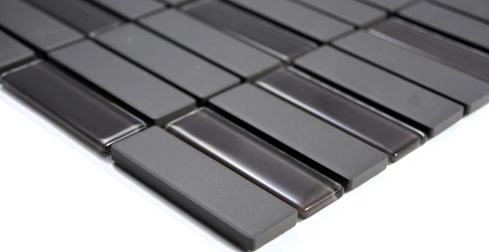 Mosaïque céramique baguettes marron non vitré verre 24-1313-R10_f | 10 plaques - Photo 4/4