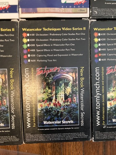8 Watercolor Painting VHS Instructional Tape Lot - Taking risks with + More - Picture 8 of 18