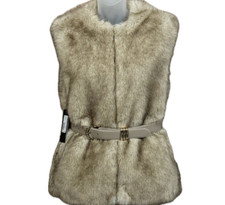 NWT GUESS BY MARCIANO Women's Faux-Fur Vest S