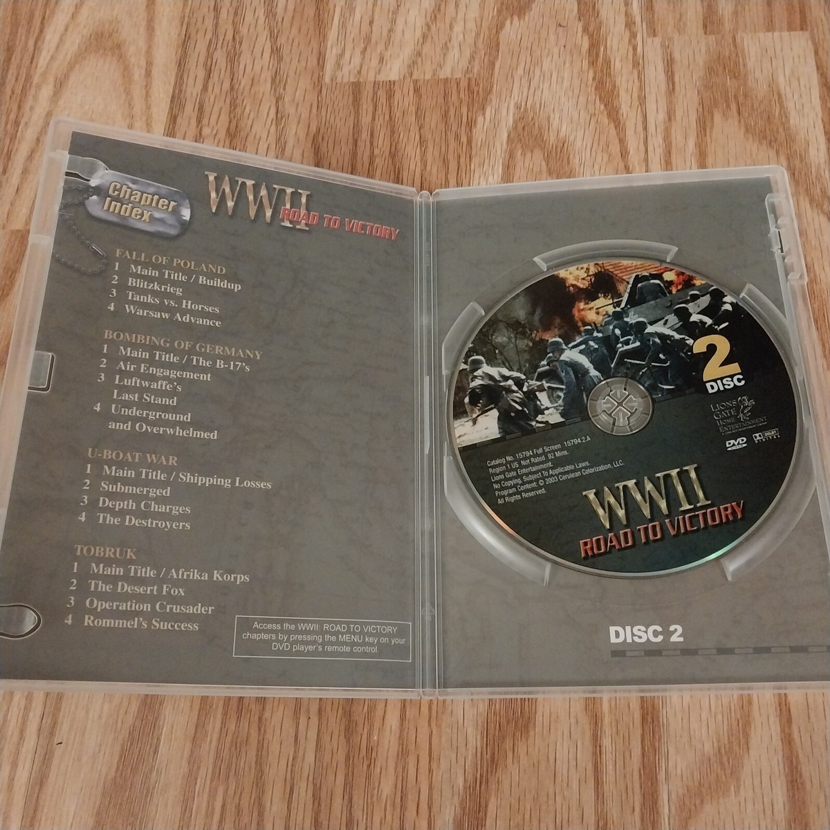 WWII - Road To Victory (DVD, 2004, 5-Disc Set) MINT Condition