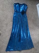 Vintage Formal Dress Size 8 Electric Blue  Zum Zum Barbiecore Prom