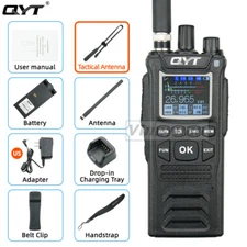 QYT CB-58 Walkie Talkie 27MHz AM/FM CB Ham Radio Transceiver Tactical antenna