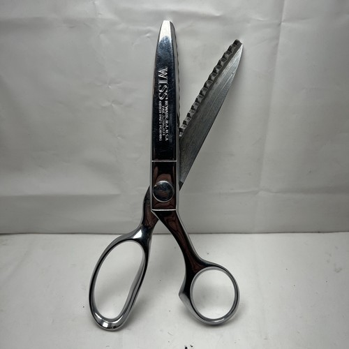 WISS NEWARK NJ USA CHROME PLATED PINKING SHEARS SCISSORS 7.5" eBay