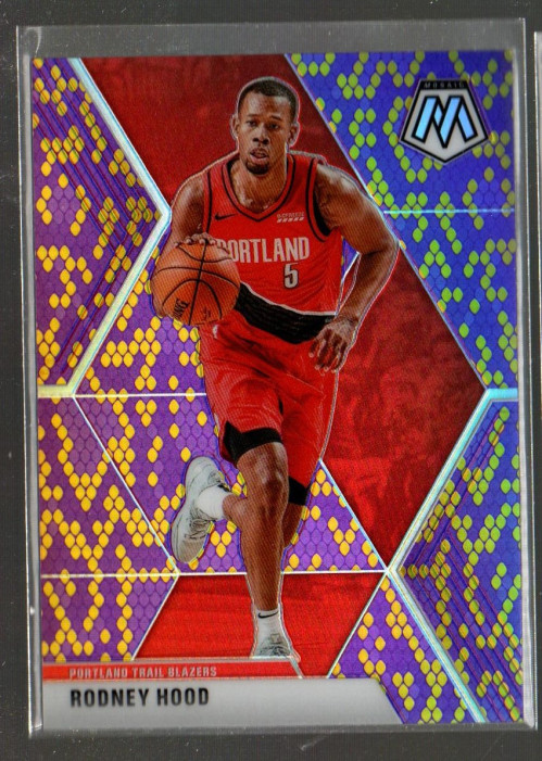 2019-20 Mosaic Mosaic Purple Gold Snakeskin #35 Rodney Hood /20