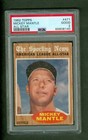 Mickey Mantle 1962 Topps All Star #471  PSA 2 GOOD Light Crease