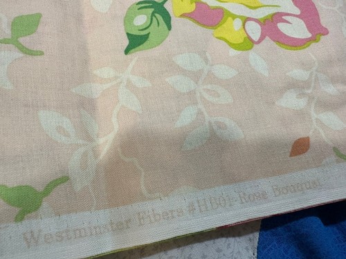 Heather Bailey Fabric Pop Garden Rose Bouquet Retro Green Yellow Quilt 1 YARD - Picture 5 of 5