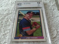 1991  # 68  BOWMAN   JIM  THOME    ROOKIE   BCCG   BECKETT    GEM-MINT  10   !! 