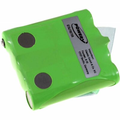 Akku für Cobra Microtalk 300 4,8V 600mAh/2,9Wh NiMH Grün