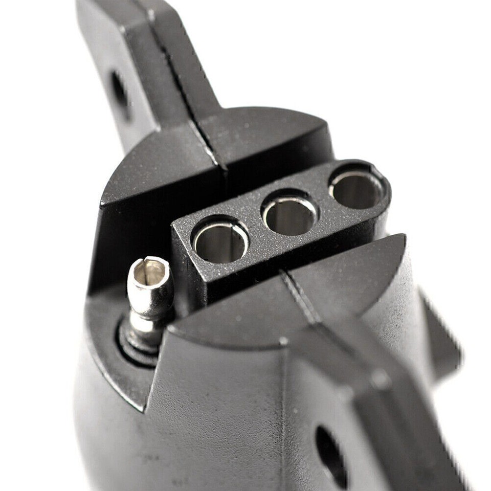 RV 7 Way Round to 4 Pin Flat Trailer Light Adapter Plug Connector Boat