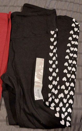 NWT 4 Girls size 7 SO HR Leggings Black/Hearts, Camo, Burgundy, Splatter -4870 - Picture 4 of 6