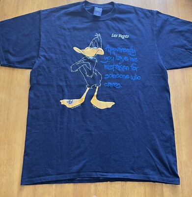 Vintage 1995 Las Vegas Daffy Duck T-shirt Size X-Large