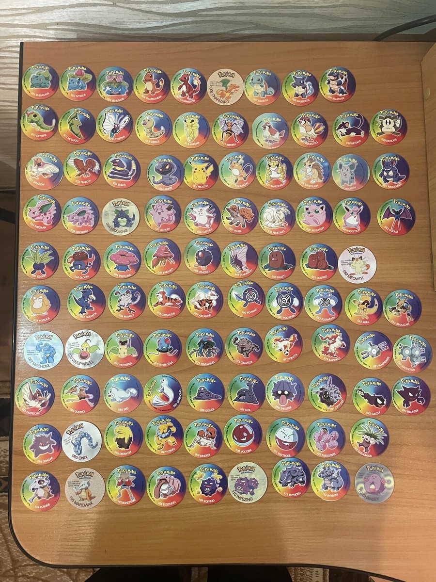 Collection (125 pc) Pokemon chips Playing Chip Token Vintage 1998