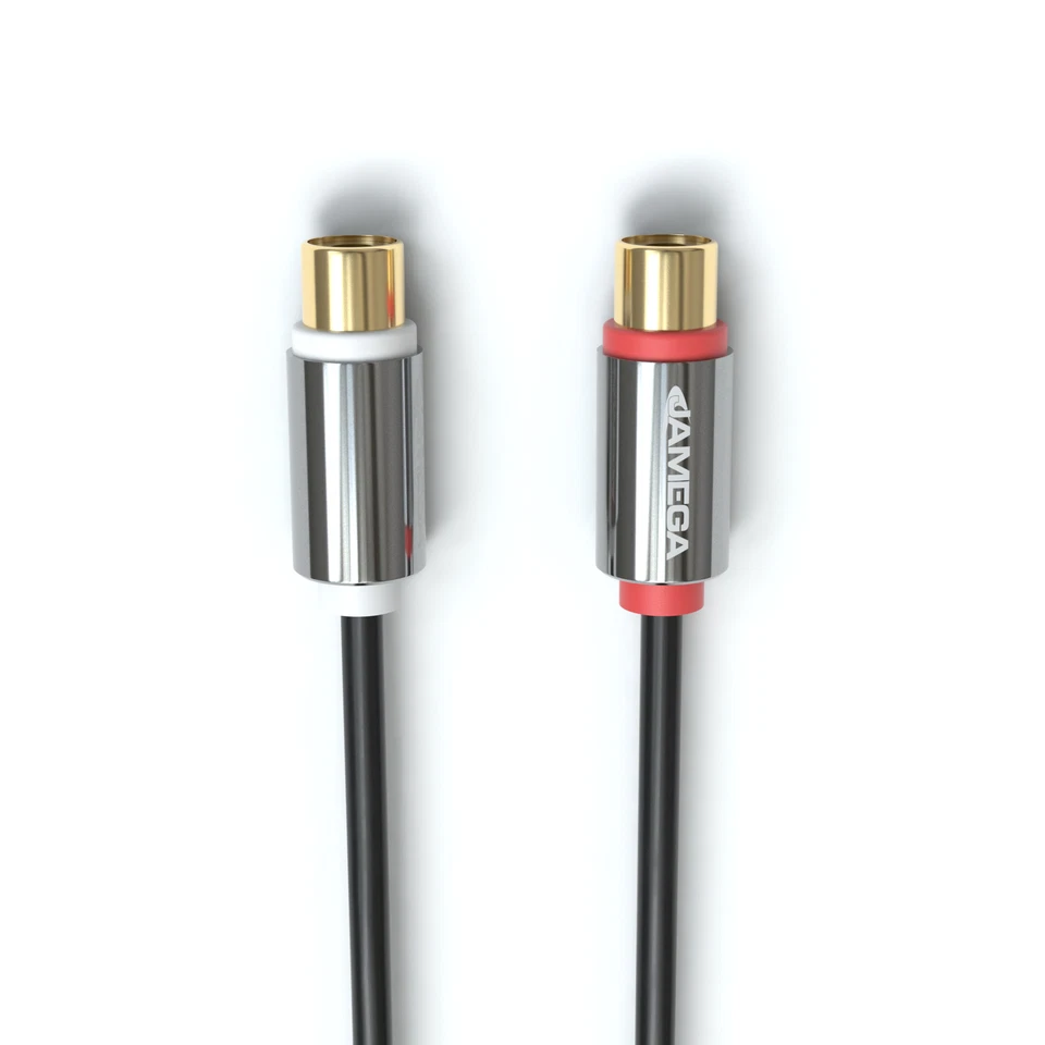 Cinch auf Klinke Adapter Aux zu Cinch 3.5mm Klinke auf 2 RCA Cinch Buchse Audio - Bild 4 von 4