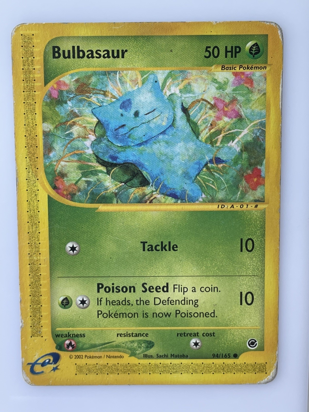 Bulbasaur 94/165 Expedition Base Set Non-Holo Common Heavily Played (3) WOTC