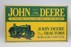 Vintage John Deere Tractors Porcelain Enameled Metal Sign